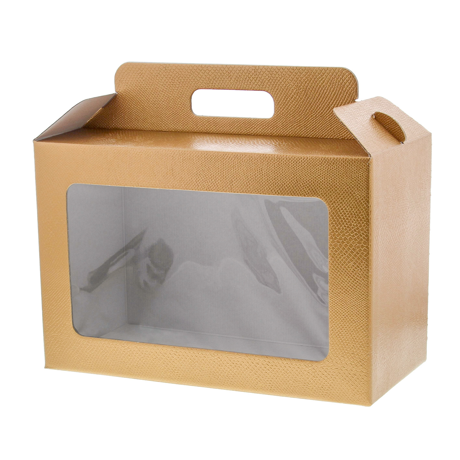 Boîte-fenêtre avec poignée peau Or - 290*145*190 mm - 30 pièces