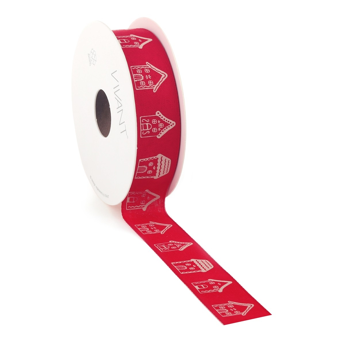 Sweethouse ribbon red/white 25mm/15m