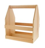 Flaschenhalter aus Holz für 6 breite Flaschen - 225*160*255mm - 4  stück