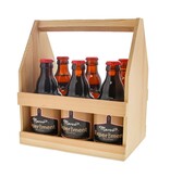 Wooden bottle holder for 6 wide bottles- 225*160*255mm - 4  pieces