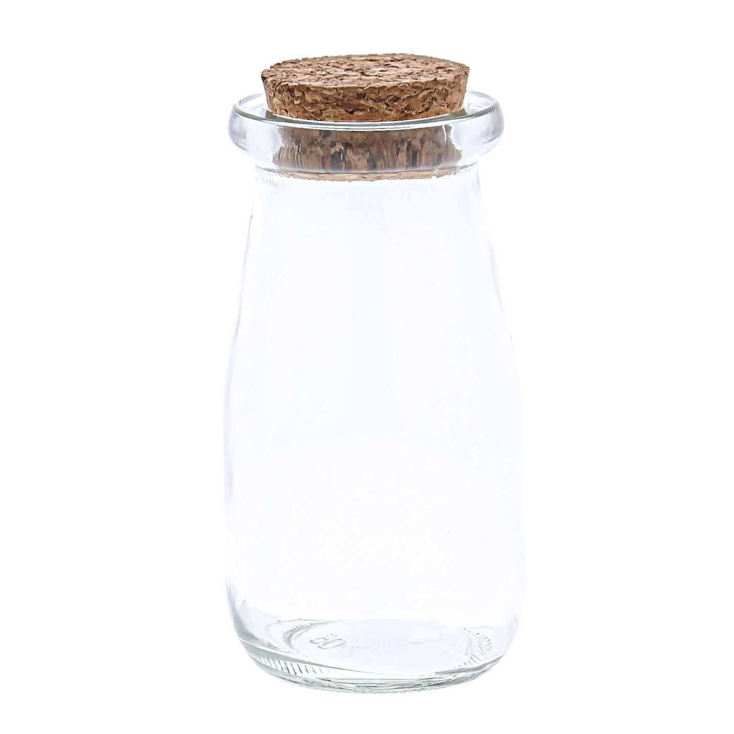 Jar with cork high - 50*50*95 mm - 96 pieces