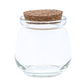 Jar with cork layer - 60*60*70 mm - 96 pieces