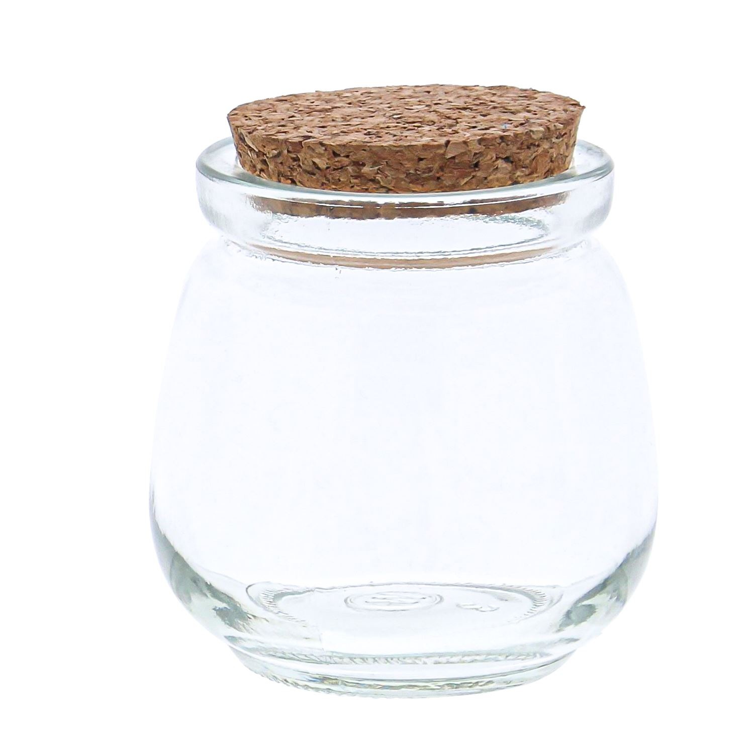 Jar with cork layer - 60*60*70 mm - 96 pieces