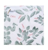 Napkin Leaves and berries 33 cm x 33 cm - 165*165*25 mm - 1 pack of 20 napkins