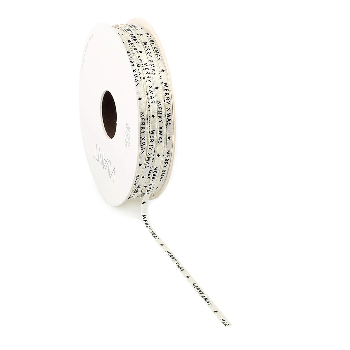 Small xmas ribbon Cream - 3mm x 50m