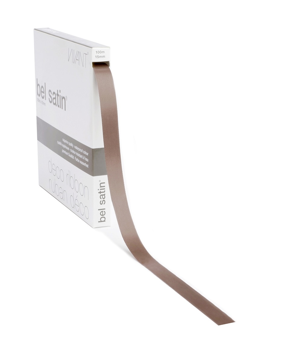 Bel Satin Band -  72A nude - 100m x  10 mm und 15mm