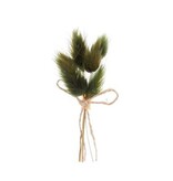 Picket dried flowers 10 cm with adhesive strip dark green - 12 pieces