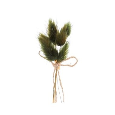 Fleurs séchées en piquet 10 cm avec bande adhésive vert foncé - 12 pièces