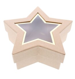 Box with window star kraft