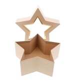 Box with window star kraft 185*185*75*mm - 6 pieces