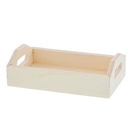 Rectangular tray with handle