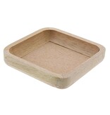 "Wood" dish square - 160*30*160mm - 6 pieces