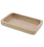 "Wood" bowl rectangular - 210*30*210mm - 6 pieces