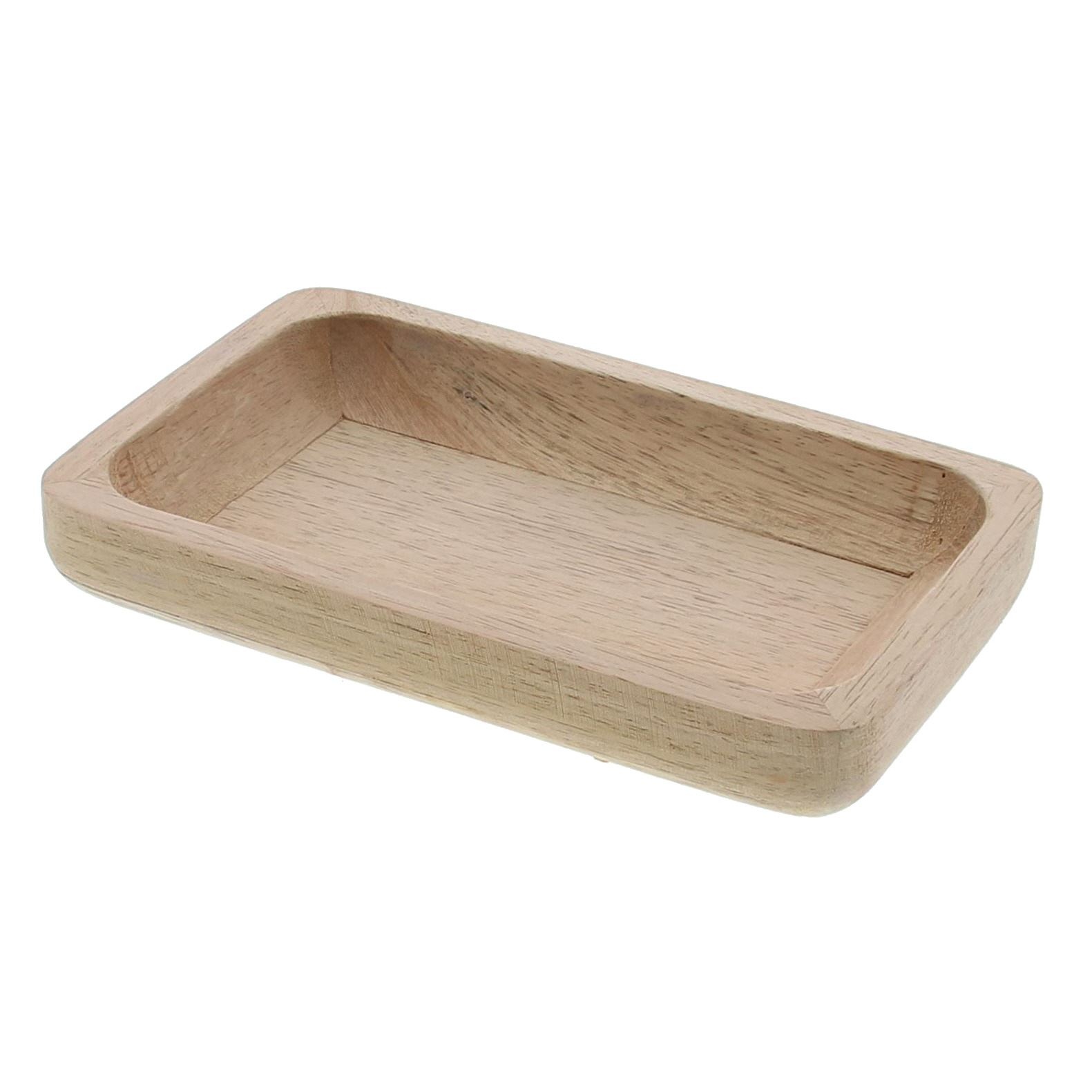 "Wood" bowl rectangular - 210*30*210mm - 6 pieces