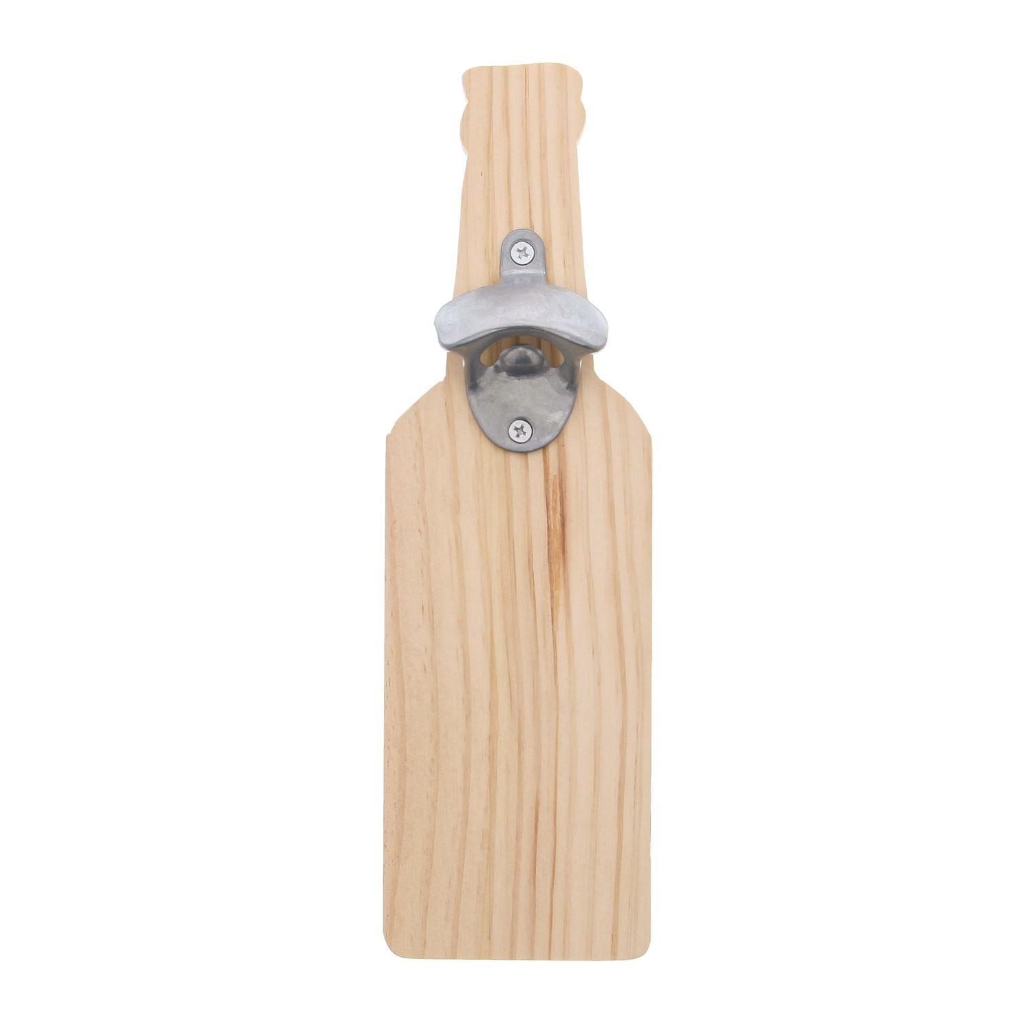 Wooden board with bottle opener natural - 95*320*40mm - 6 pieces