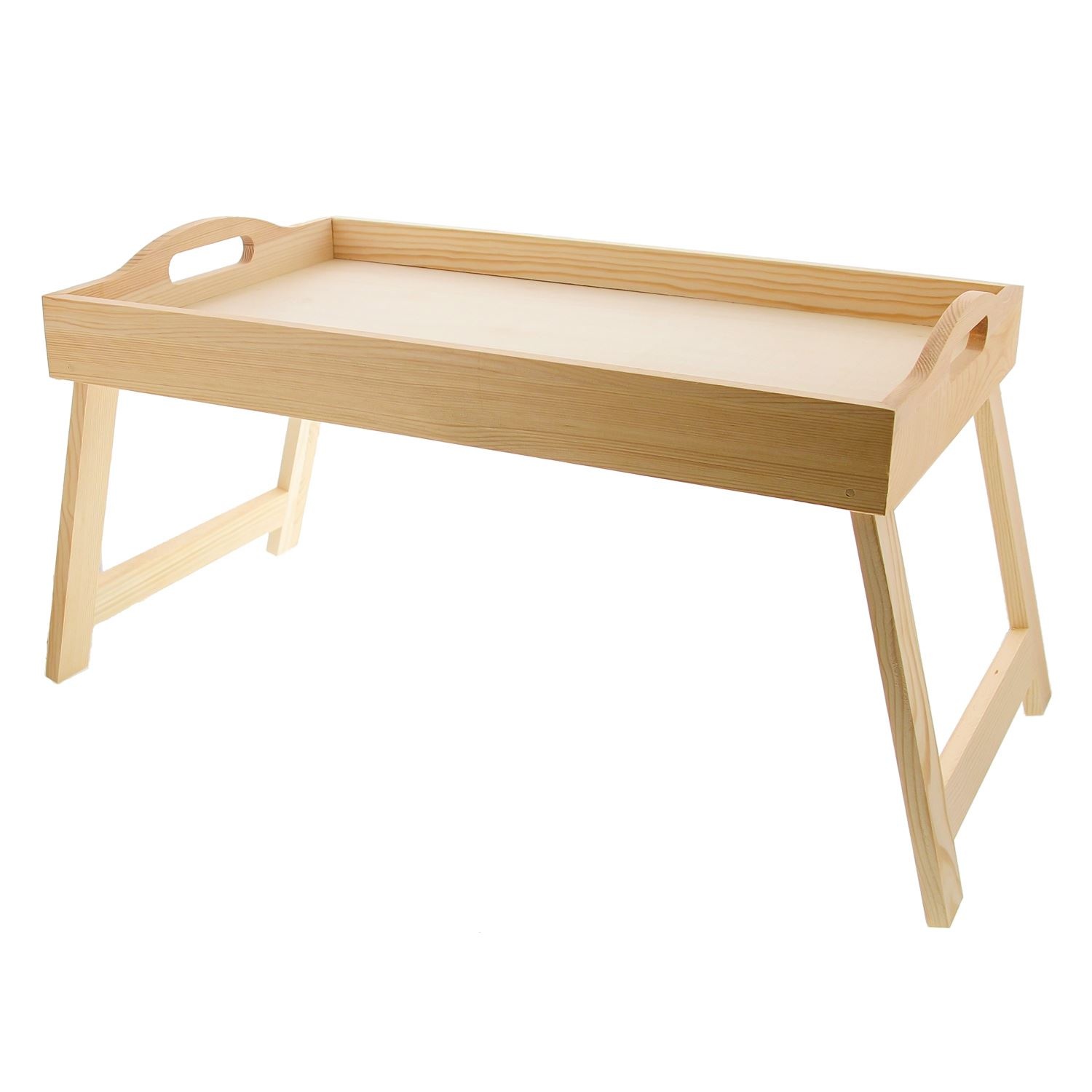 Wooden tray foldable natural
