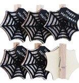 „COBWEB“ Happy Halloween klammer – 50*50*13mm – 36 Stück