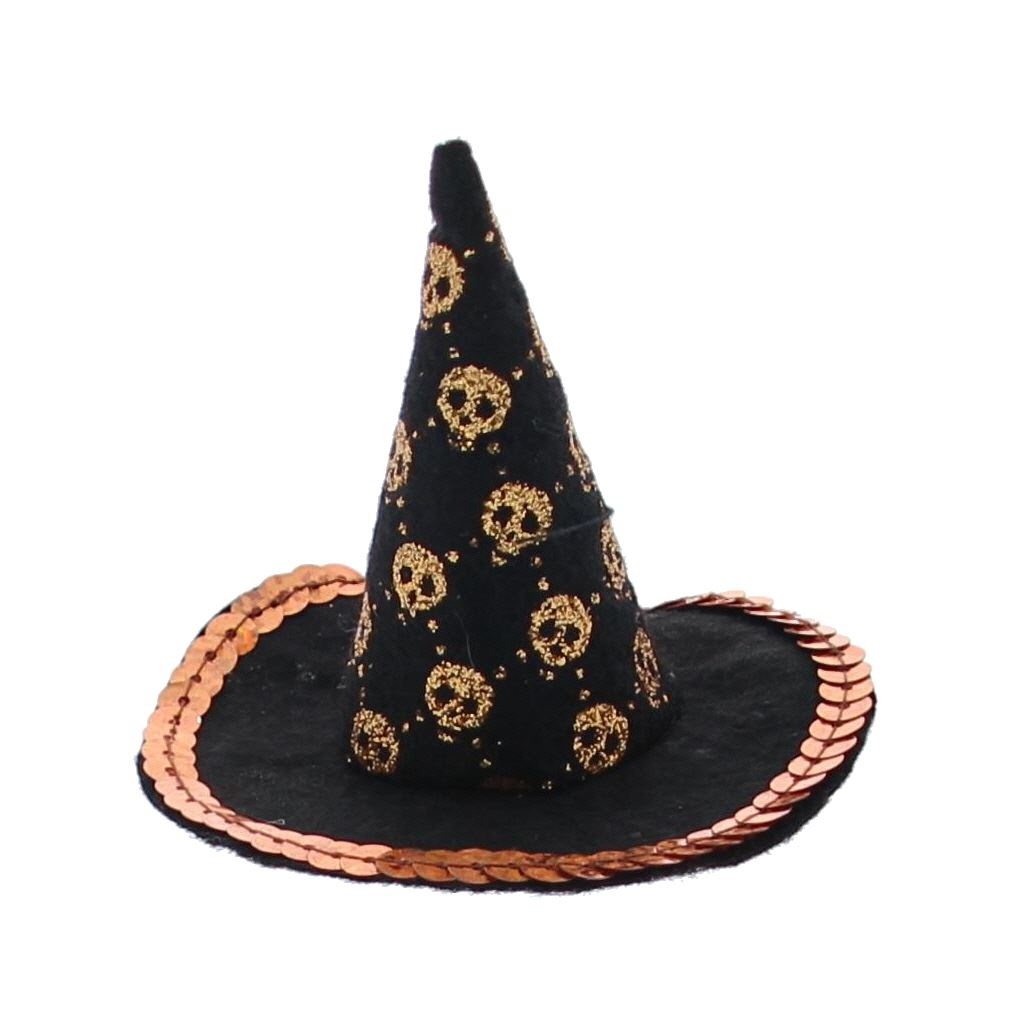 Witch hat "Skull" clip- 80*85*80mm - 48 pieces