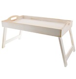 Wooden tray foldable white