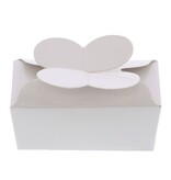 Mini ballotin für 2 Pralinen - Weiß - 70*35*35mm  - 100 Stück