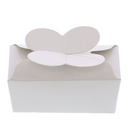 Mini ballotin für 2 Pralinen - Weiß
