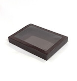 GK7 Boîte de fenêtre avec sleeve (marron foncé) - 175*120*27mm - 100 pièces