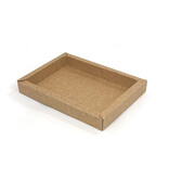 GK7 Window box with transparant lid (cocoa) - 175*120*25mm - 100 pieces