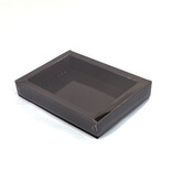 GK7 Window box with transparant lid (dark brown) - 175*120*33mm - 100 pieces