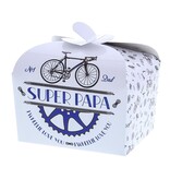 "Bike" Super Papa ballotin met vlindersluiting - 250 gram - 48 stuks