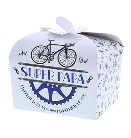 "Bike" Super Papa ballotin mit Schmetterlingsverschluss - 250 Gramm