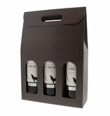 "Skin Coffee" Box for 3 bottles (dark grey) - 10 pieces