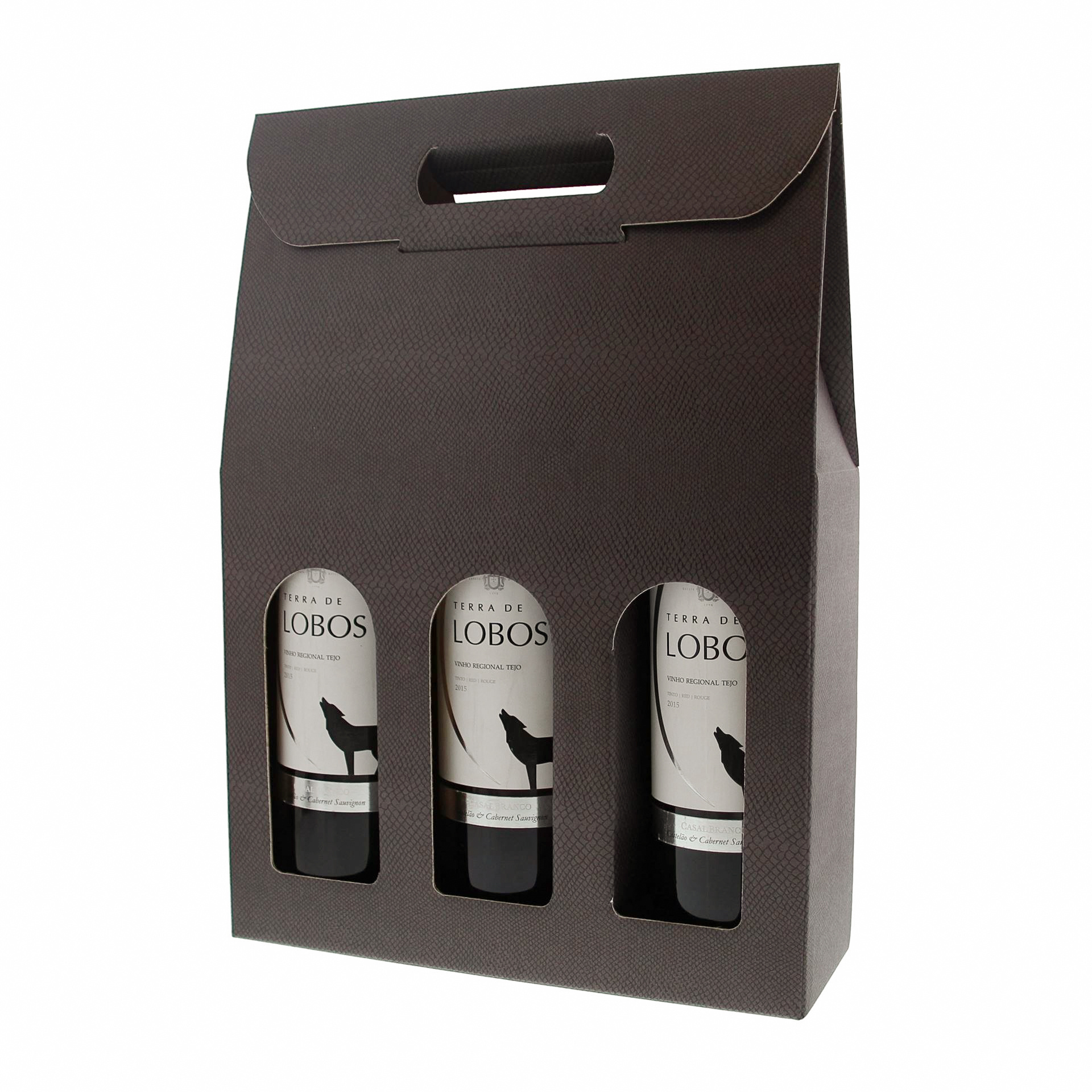 Skin Coffee Box for 3 bottles (dark grey) - Pralibon