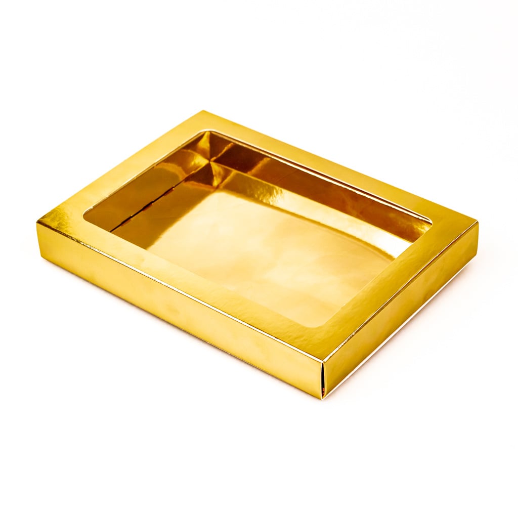 GK4 Window box with sleeve (shiny gold) - 150*110*27mm - 90 pieces