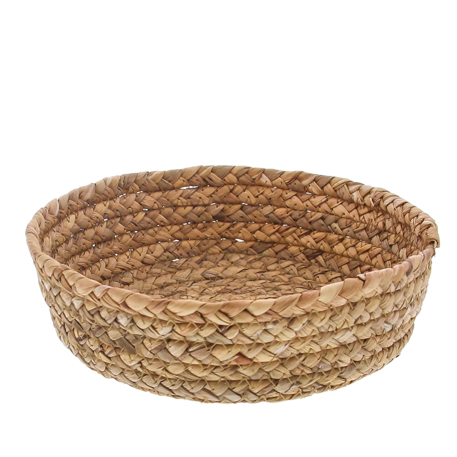 Basket grass cord natural round low - 210*60*210mm - 10 pieces