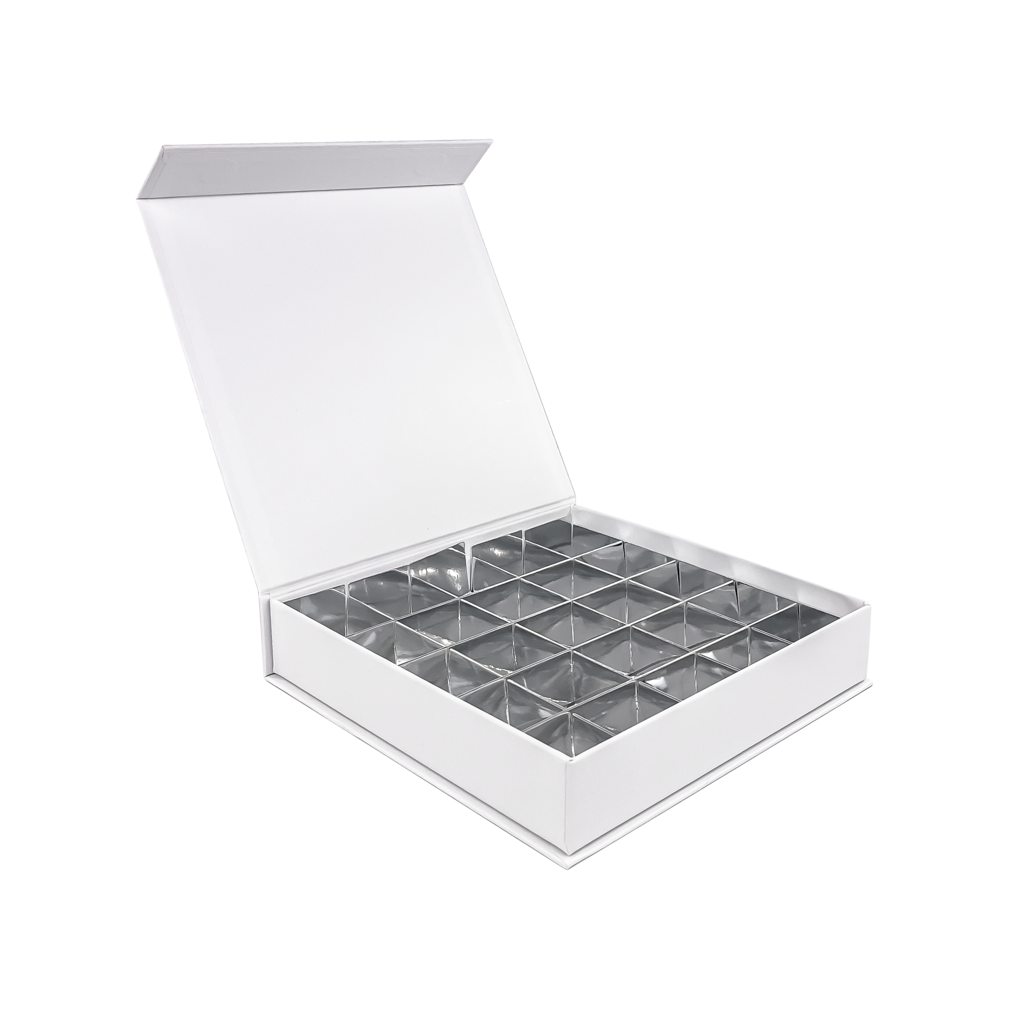 Magnet box (white) - 25 bonbons - Pralibon