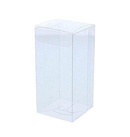 Boîte transparente avec couvercle - 50*50*105mm