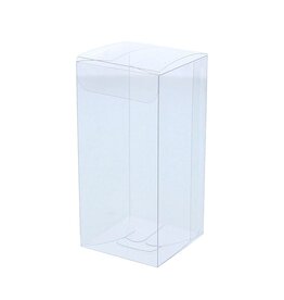 Boîte transparente avec couvercle - 50*50*105mm