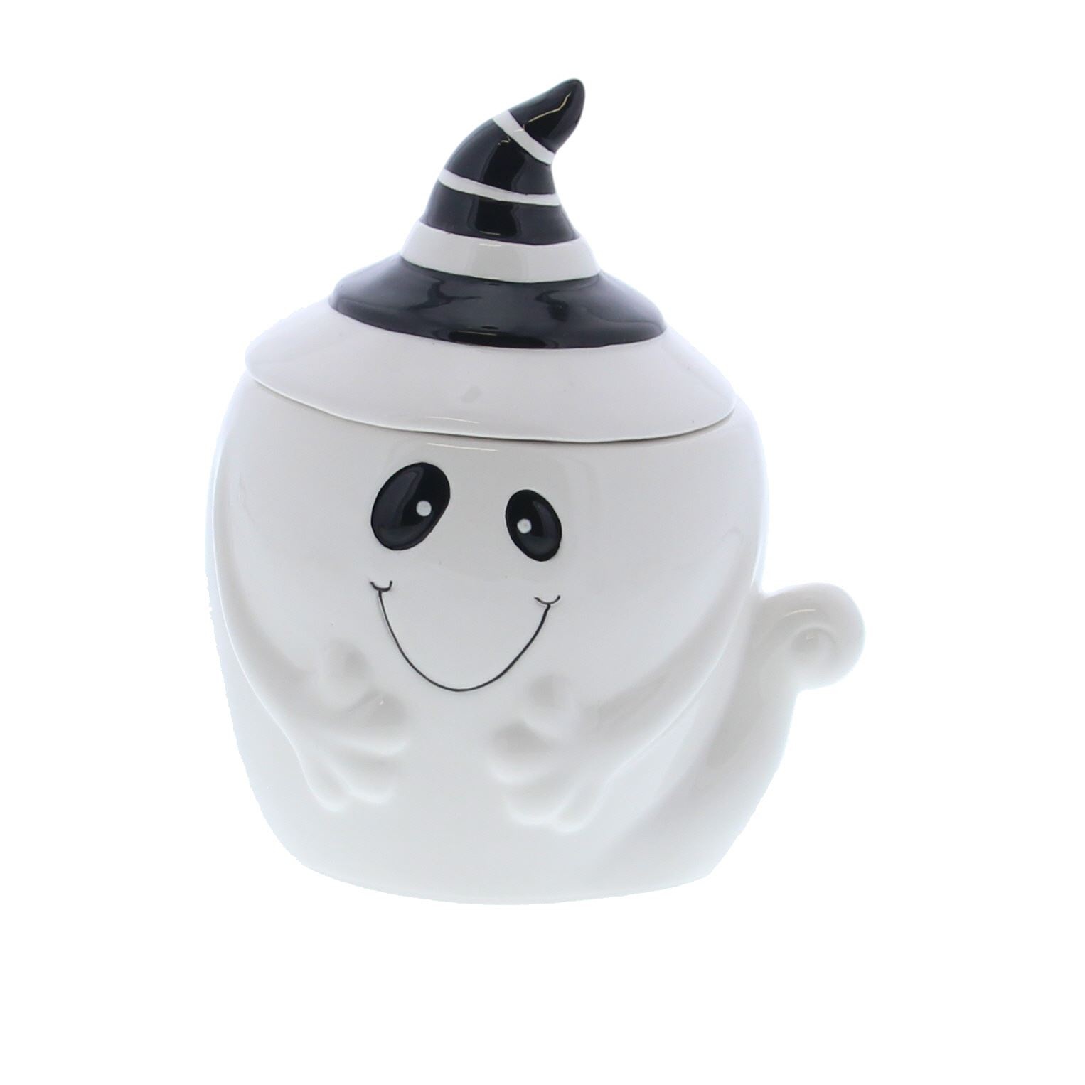 "Spooky" Ghost jar with lid - 6 pieces