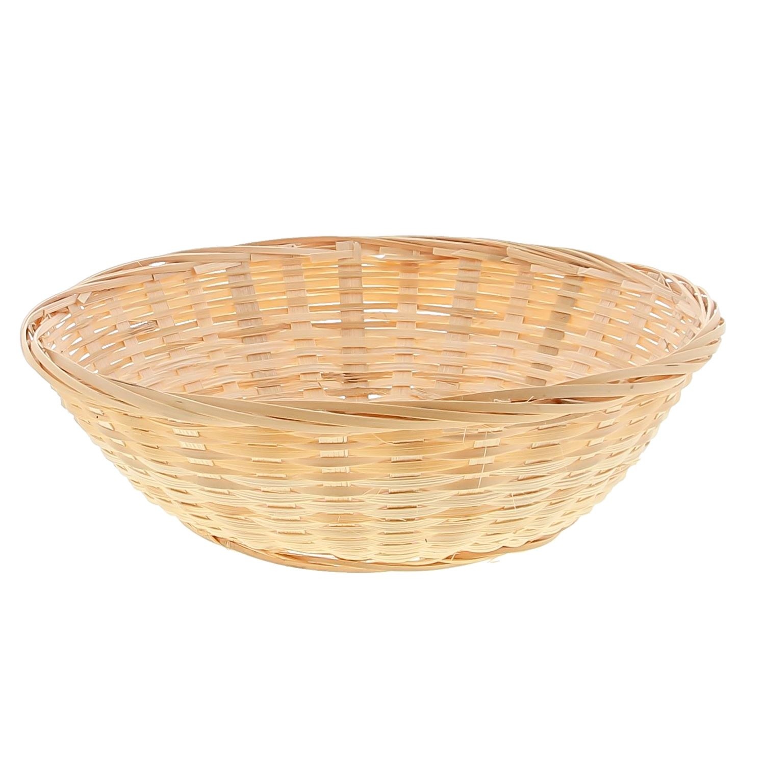 Round wicker basket - natural - 275*90*275mm - 25 pieces
