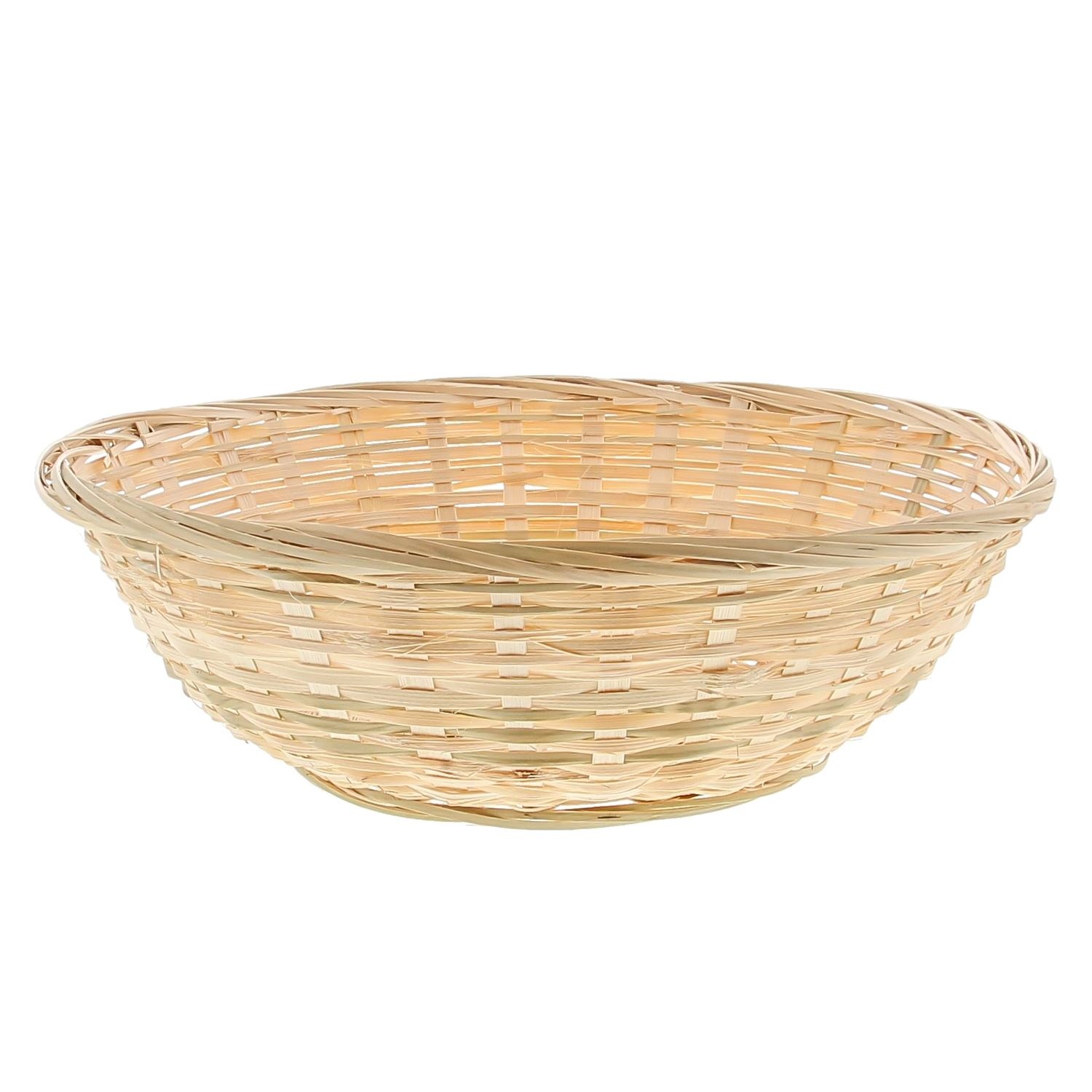 Round wicker basket - natural - 300*100*300mm - 25 pieces