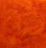 Plumes Orange - environ 400 pièces par sachet