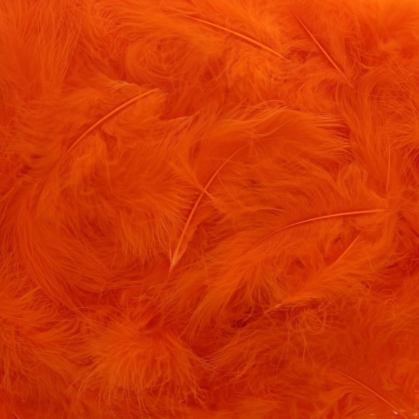 Plumes Orange - environ 400 pièces par sachet