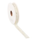 Love written lint  creme met goud - 15mm x 15m