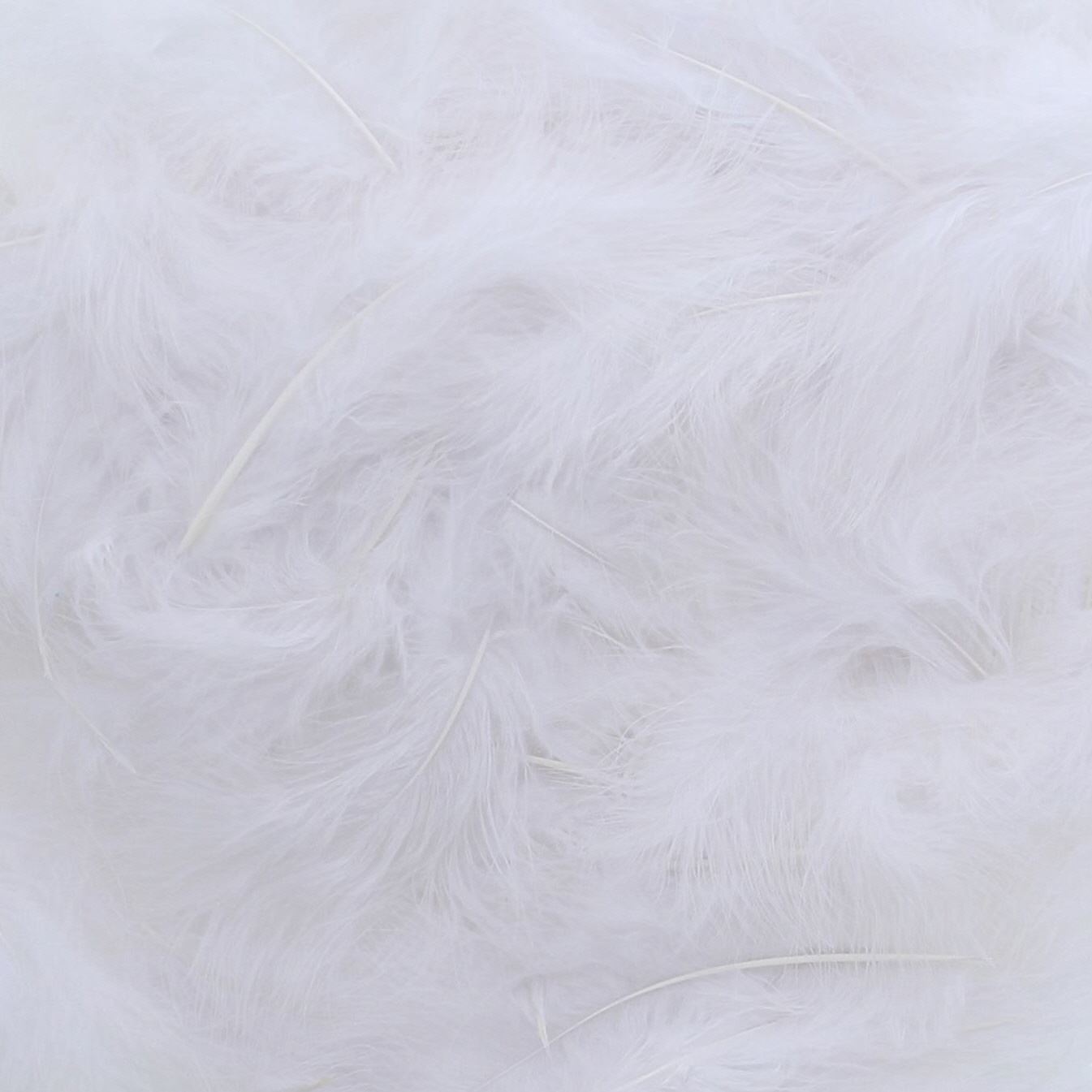 Feathers White - about 400 pieces per bag