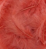 Feathers Coral pink - about 400 pieces per bag