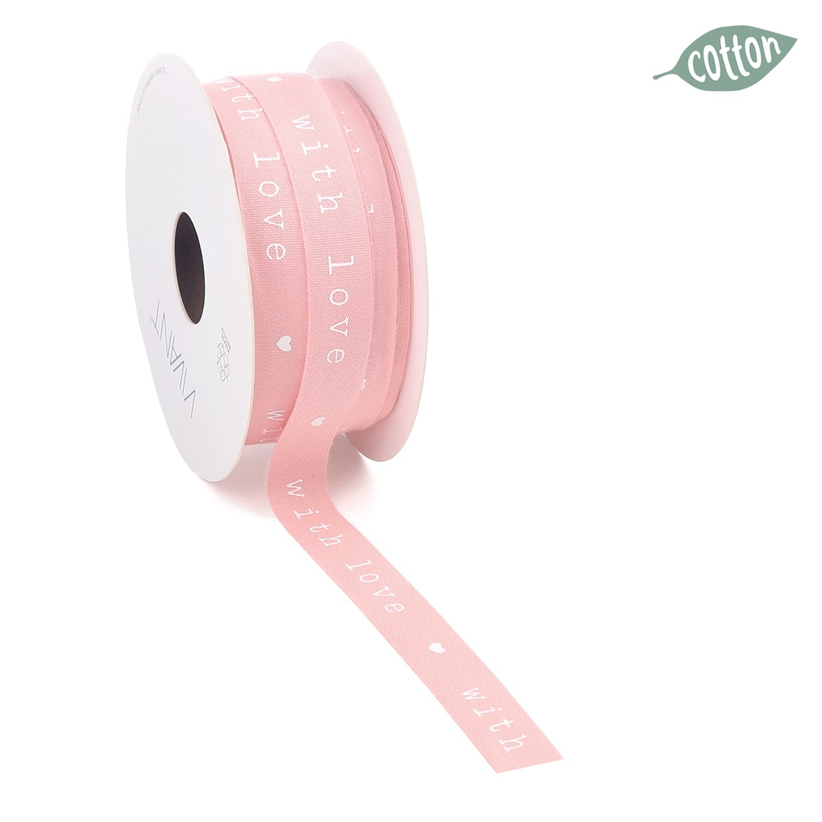 With love ribbon pink -  15mm*20m