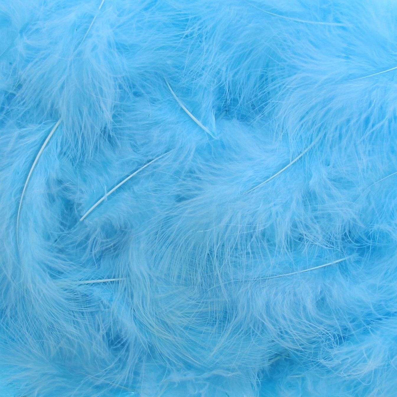 Feathers Light blue - about 400 pieces per bag