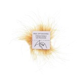 Pompon plumes avec autocollant Or - 50 pièces par sachet