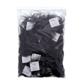 Pompon plumes avec autocollant Noir - 50 pièces par sachet