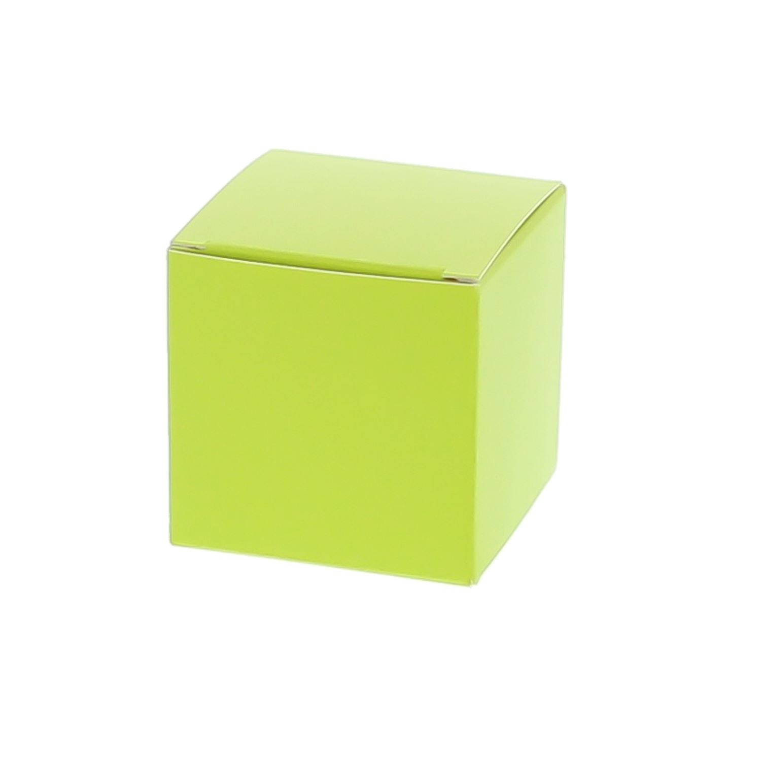 Boîte cube Vert clair - 50*50*50mm -100 pièces